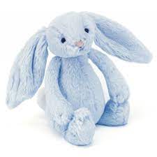 Bashful Blue Bunny Rattle Blå - jellycat