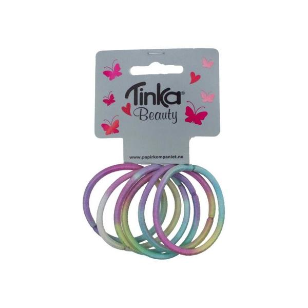 HÅRSTRIKKER REGNBUE 6 STK TINKA BEAUTY