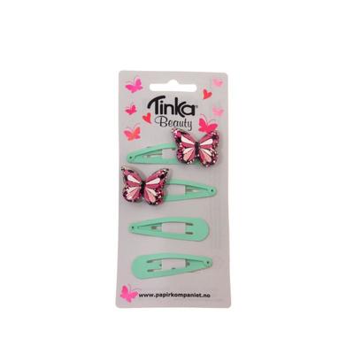 HÅRKLIPS SOMMERFUGL 4 STK TINKA BEAUTY 8-433625 - Tinka