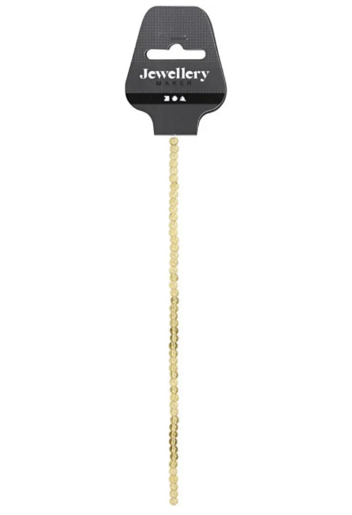 Glassperler yellow, dia 4mm, hullstr 1mm - 45stk