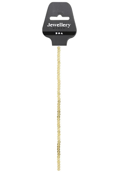 Glassperler yellow, dia 4mm, hullstr 1mm - 45stk Yellow - Hobby