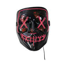 LED Horror Maske Raud Raud - Halloween