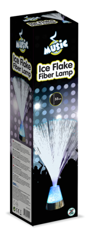 Led ice flake firer - fiberoptisk lampe Fiberoptisk lampe - Leiker