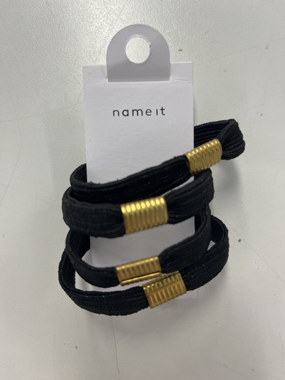 NKFACC-RUBI 4P HAIRELASTIC Black - Name It