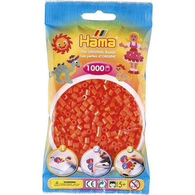 Hama Midi Beads 1000 pcs Orange 207-04 207-04 - hama