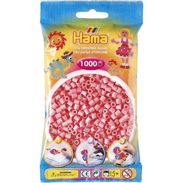 Hama Midi Beads 1000 pcs Pink 207-06