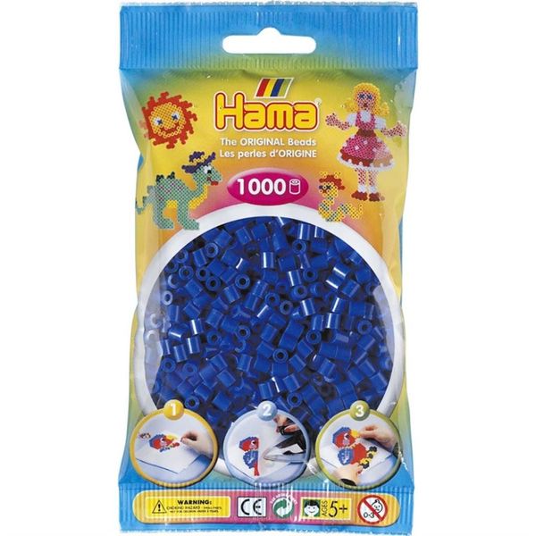Hama Midi Beads 1000 pcs Blue 207-08
