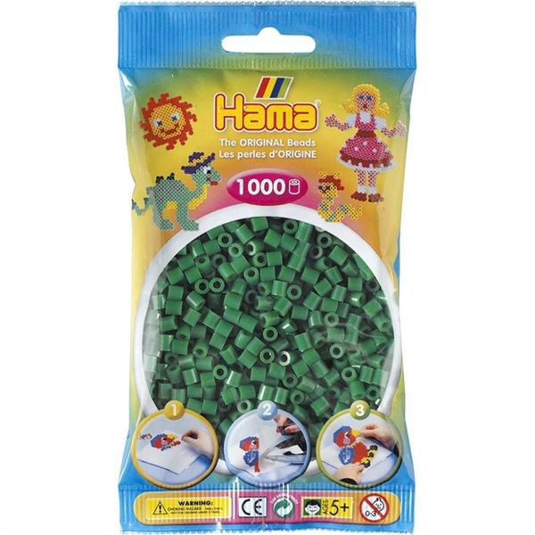 Hama Midi Beads 1000 pcs Green 207-10
