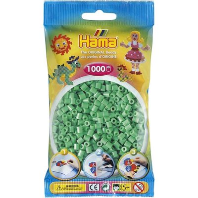Hama Midi Beads 1000 pcs Light green 207-11 207-11 - hama
