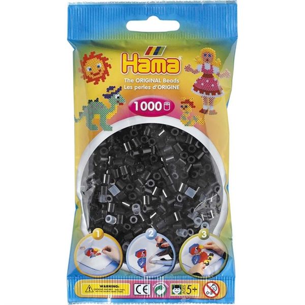 Hama Midi Beads 1000 pcs Black 207-18