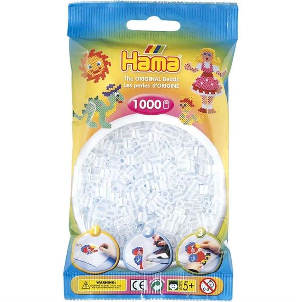 Hama Midi Beads 1000 pcs Clear 207-19