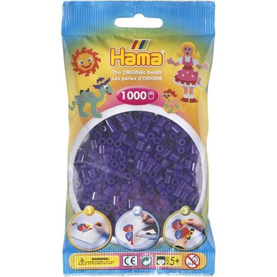 Hama Midi Beads 1000 pcs Tr purple 207-24 207-24 - hama