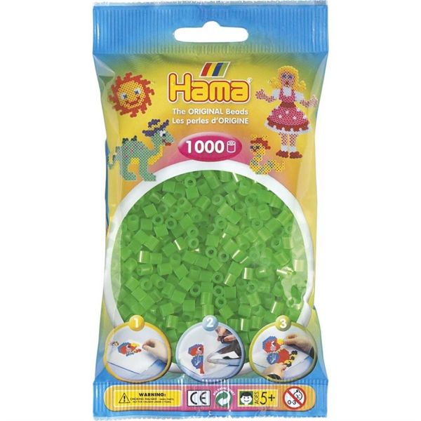 Hama Midi Beads 1000 pcs Neon green 207-37