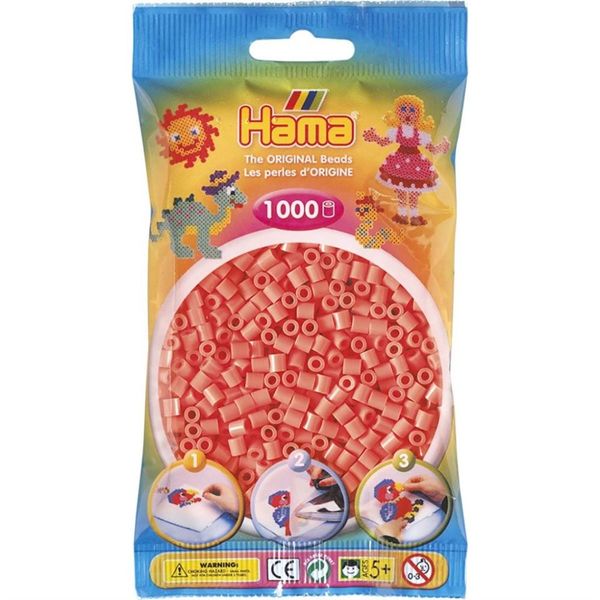 Hama Midi Beads 1000 pcs Pastel red 207-44