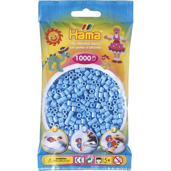 Hama Midi Beads 1000 pcs Pastel blue 207-46