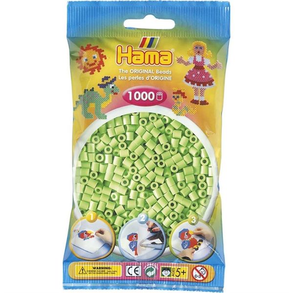 Hama Midi Beads 1000 pcs Pastel green 207-47