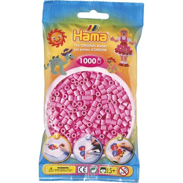 Hama Midi Beads 1000 pcs Pastel pink 207-48