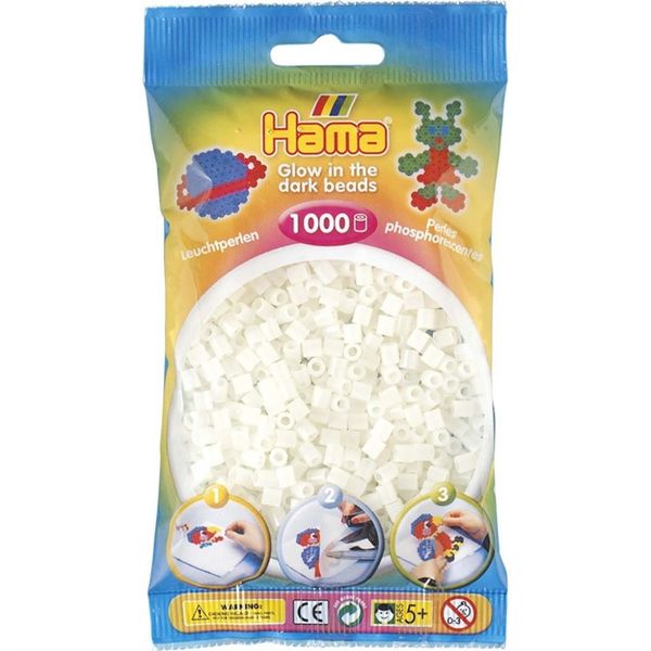 Hama Midi Beads 1000 pcs Glow green 207- 55