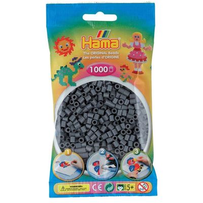 Hama Midi Beads 1000 pcs Dark grey 207-71 207-71 - hama