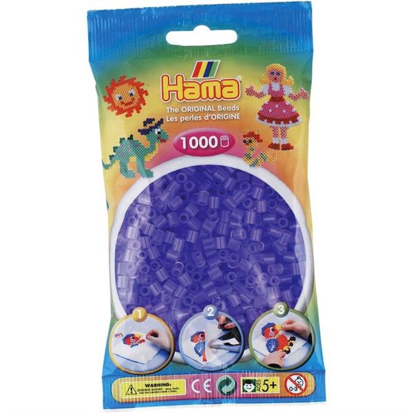 Hama Midi Beads 1000 pcs Tr lilac 207-74