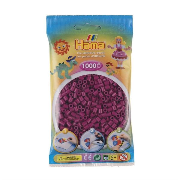Hama Midi beads 1000 pcs. Plum 207-82