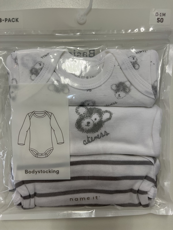 3-PK LS BODY "TEDDY"