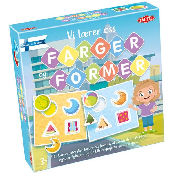 Vi lærer oss farger og former