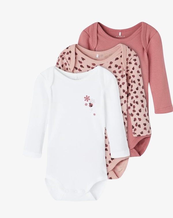 NBFBODY 3P LS DECO ROSE 
