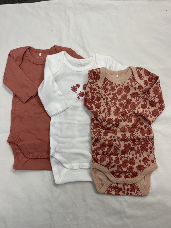 3-PK LS BODY DUSTY ROSE FLOWER