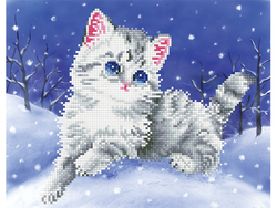Diamond Dotz DD5 – Kitten in the Snow Kitten in the snow - Diamond Dotz