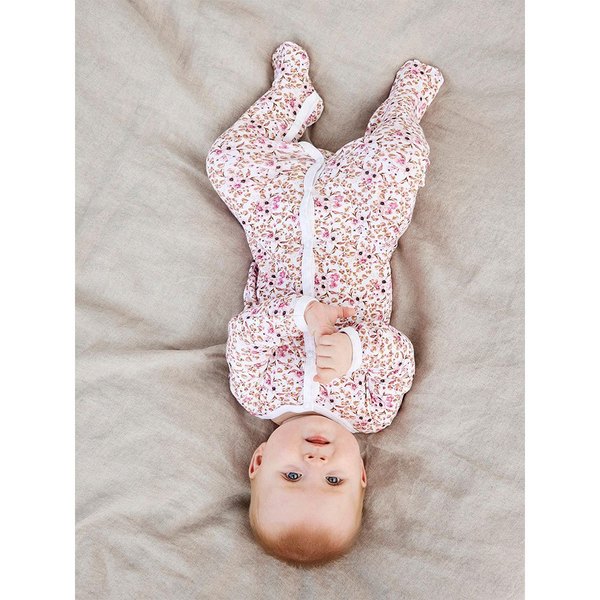 NBFNIGHTSUIT 2P W/F ROSE FLOWER NOOS