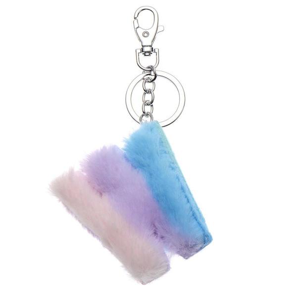 NØKKELRING PLYSJ PASTELL W