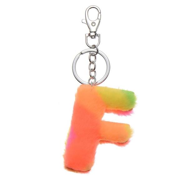 NØKKELRING PLYSJ REGNBUE F