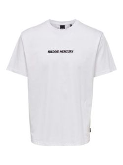  Freddie reg tee  Brigth White - Only and sons