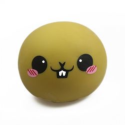 Stor Stressball Animal Face Brun - Fidget Toys
