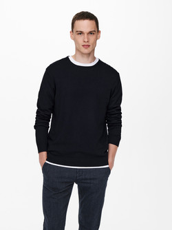 Onswyler Crew Knit NOOS Navy - Only and sons