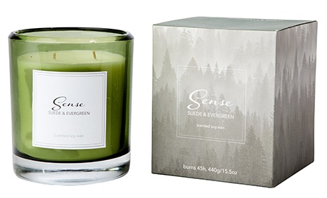 sense Duftlys - Suede & evergreen