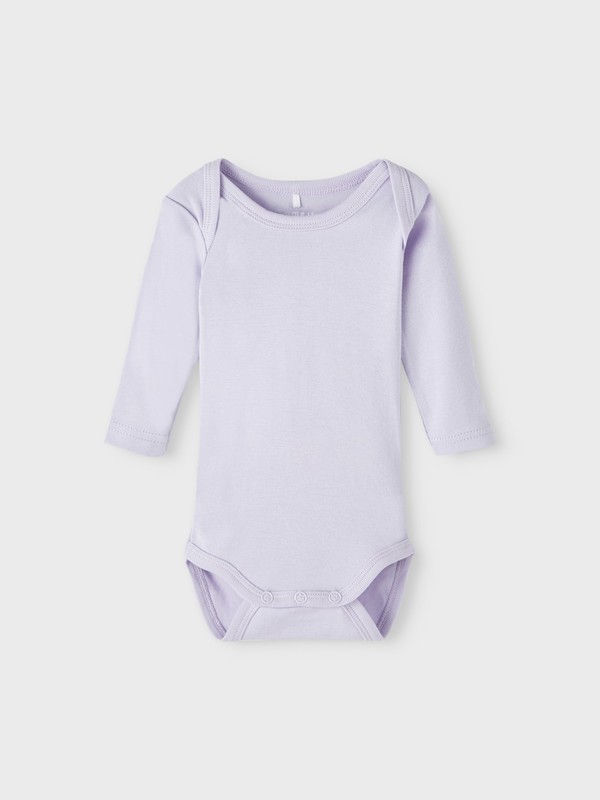 NBFBODY 3P LS PURPLE FLOWER  