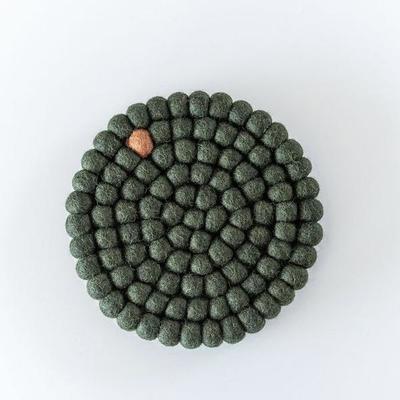 Wooldot Coaster D20cm Mose/Terrakotta  - UND Signature 