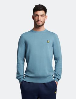 Cotton crew jumper Skipton blue - Lyle & Scott