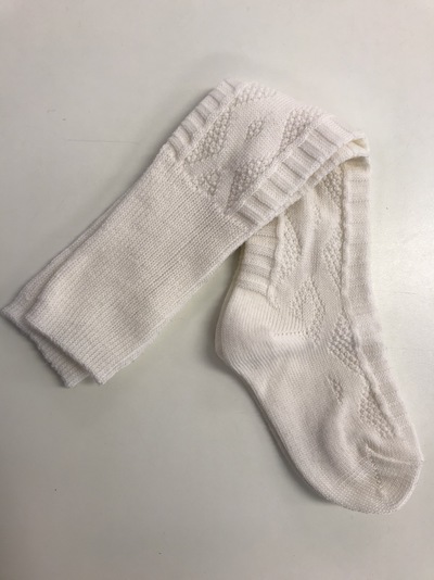 Bunadssokker i ull naturhvit - World of Kids