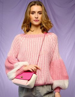 Liana Knit Sweater Light Pink - Noella