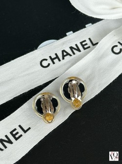 Chanel Camélia Earrings  Svart - Chanel