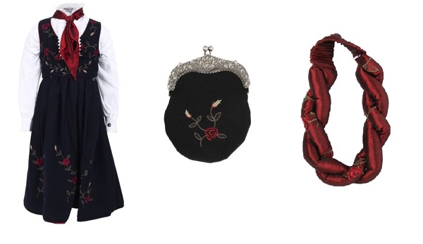 Emma med veske og hårbånd