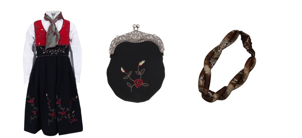 Hedda med veske og hårbånd