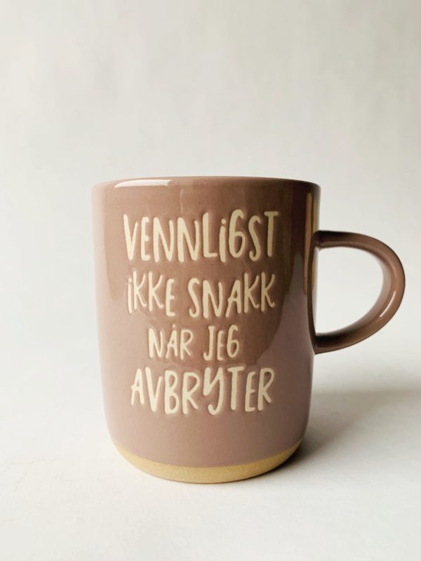 Krus H 9,5 Cm “Vennligst Ikke Snakk”