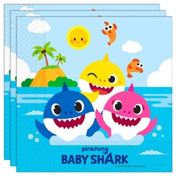 Baby Shark - Servietter   - Bursdag/Fest