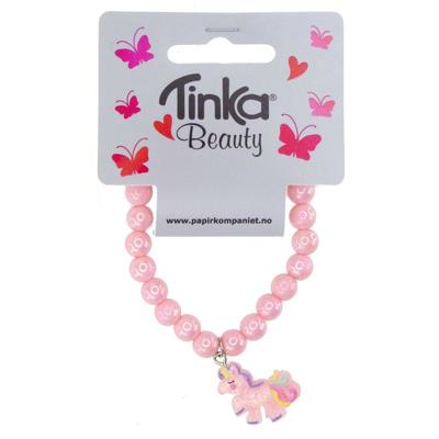 ARMBÅND ROSA PERLER M/UNICORN TINKA BEAUTY UNICORN - Tinka