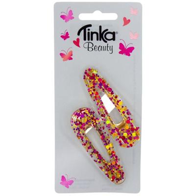 HÅRSPENNE ROSA TRANSPARENT 2 STK TINKA BEAUTY rosa transparent - Tinka