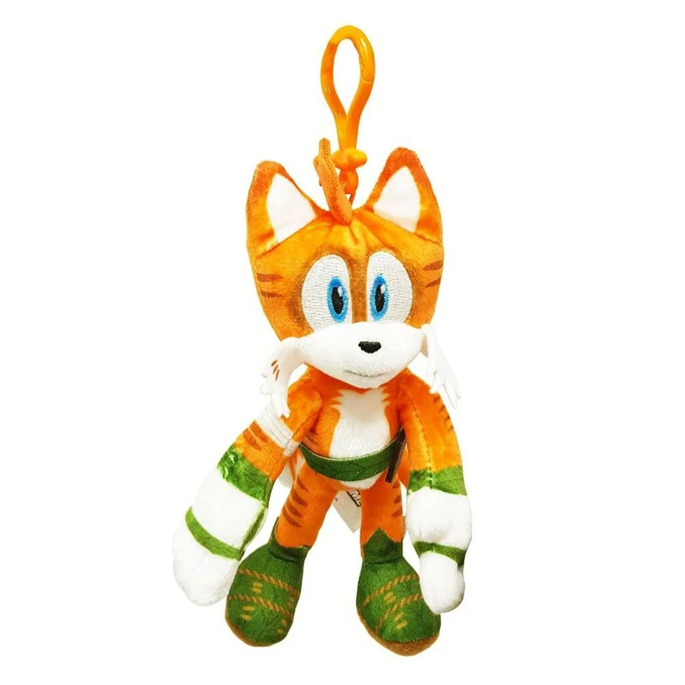 Sonic prime clip on plush - 13cm  Miles ¨tails¨ Prower - Sonic The HedgeHog